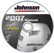 Johnson/Evinrude BJ25 4 stroke (2007>) manuale officina fuoribordo