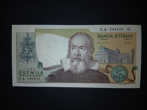 2000 lire galileo serie - lire,