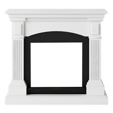 Cornice Decorativa Camino Finto Tagu Magna Bianco in Legno MDF Caminetto