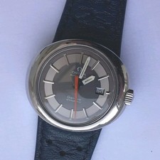 Vintage Ladies 1969 OMEGA GENÈVE DYNAMIC Auto, Bullseye, Data, Red Seconds Boxato