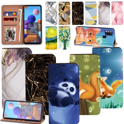 Printed leather wallet book - pu,