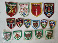 STEMMI IN STOFFA CITTA/PAESI  DI MONTAGNA - ANNI  70 VINTAGE DA COLLEZIONE