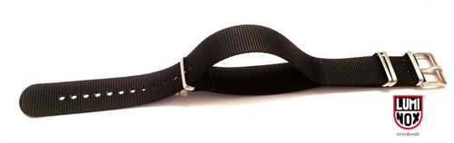 Luminox cinturino nylon - nylon, nero