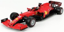 MODELLINO AUTO STATICO FERRARI F1 SF21 #55 SAINZ 2021 MODELLISMO SCALA 1:18
