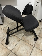 Sedia ergonomica posturale con appoggio per ginocchia ikea nero-grigio