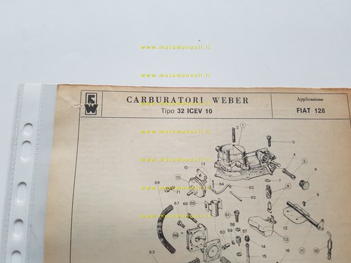 Weber carburatore icev 10 - carburatore,