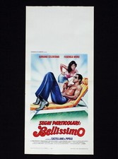 SEGNI PARTICOLARI BELLISSIMO locandina poster Celentano Federica Moro Sdraio AT2