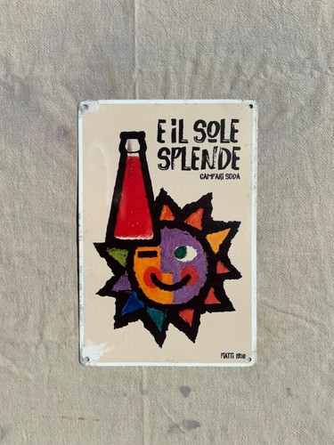 Insegna metallo campari - insegna,