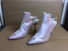 scarpe vintage chanel in raso rosa - vintage chanel shoes in pink satin