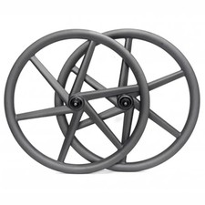 Set ruote 6 razze carbonio bici strada ghiaia 700C freno a disco blocco centrale mozzo