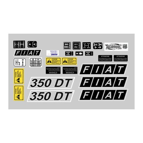 Kit adesivi decalcomanie - decalcomanie, fiat