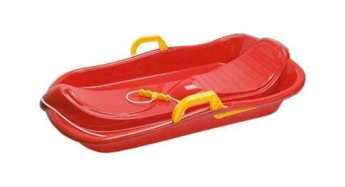 Rosso slitta con freni - rosso,