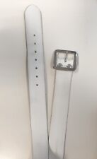 Cinturone Vega H in Cuoio Bianco Taglia M in uso Polizia Vigilanza Guardie 