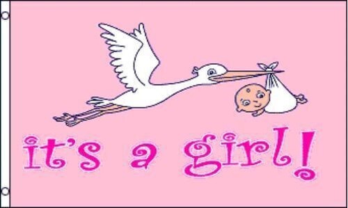 Una ragazza bandiera 3x5 - ragazza!",