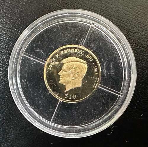 Medaglia oro liberia 10 - -,