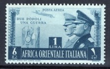 COLONIE AFRICA ORIENTALE 1941