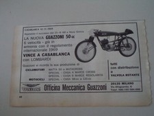 advertising Pubblicità 1968 MOTO GUAZZONI 50 GP