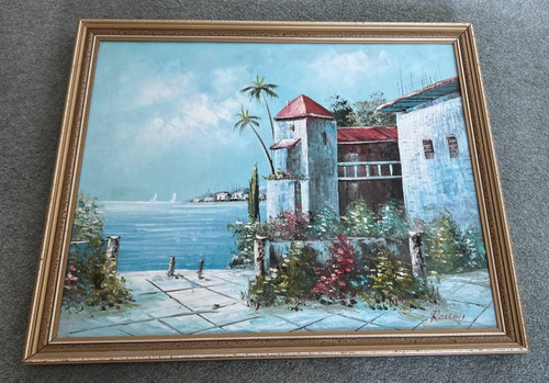 Dipinto paesaggio marino