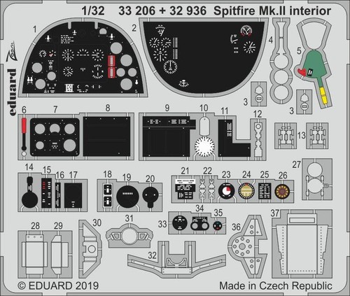 Mw22 eduard 32936 spitfire - 32936,
