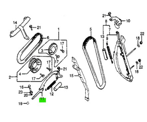 Tendicatena camme honda - tendicatena,