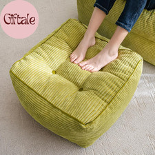 Square Stuffed Pouf Ottoman