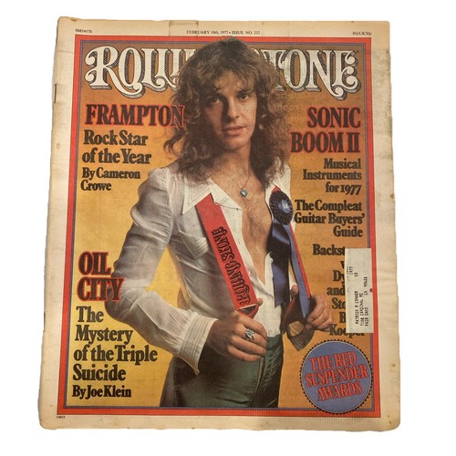 Vtg 1976 rolling stone - rolling,