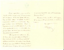 1918 WW1 Generale Vittorio Luigi ALFIERI consola la nipote Margherita *AUTOGRAFO