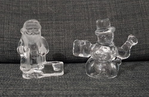 Vintage glass santa - vintage,