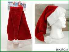 Cappello babbo natale Maxi adulto berretto Santa Claus rosso e bianco natalizio