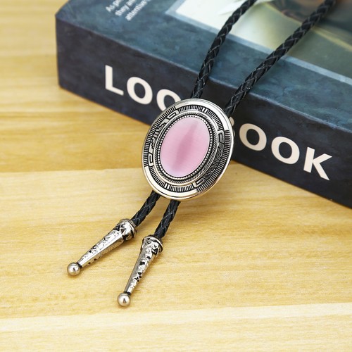 Cravatta bolo pietra rosa