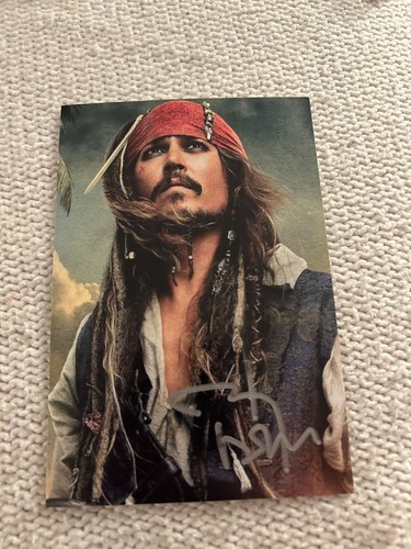 Foto firmata johnny depp 4x6 - johnny,