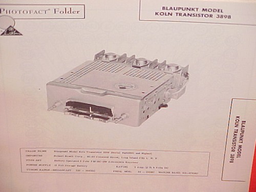 1962 blaupunkt auto car - 1962,