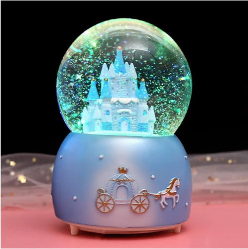 Globo musicale con neve - con,