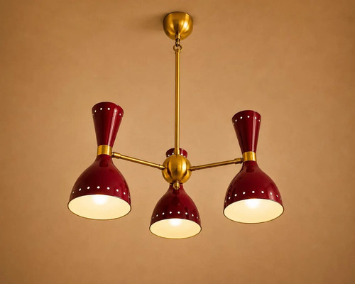 Lampadario sputnik ottone - sputnik, in