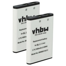 2x Batería para Yaesu VX3 1500mAh 3,7V