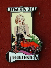 PIN'S  CITROËN 2CH - 2CV CHARLESTON - MARILYNE MONROE - 10 Ex