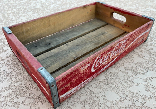 Cassa legno rosso - rosso, coca