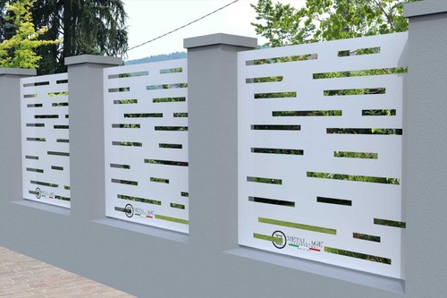 Recinzione moderna giardino - recinzione,