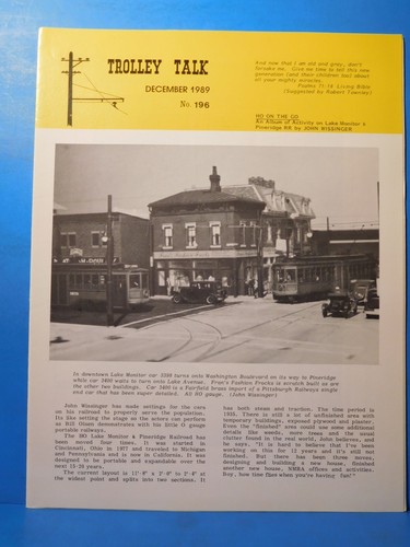 Trolley talk 196 1989 - trolley, #196
