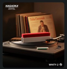 SPAZZOLA PER DISCHI IN VINILE ORIGINAL NAGAOKA "WHITY-2" MADE IN JAPAN