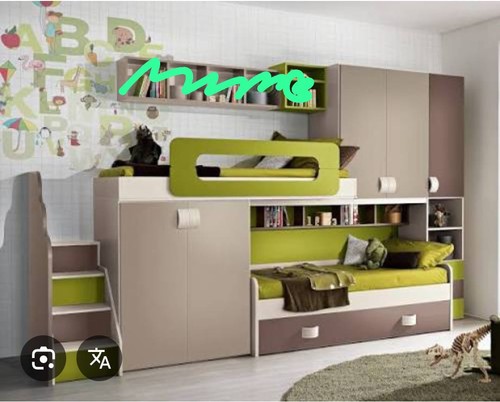 Cameretta soppalco tre letti - soppalco,