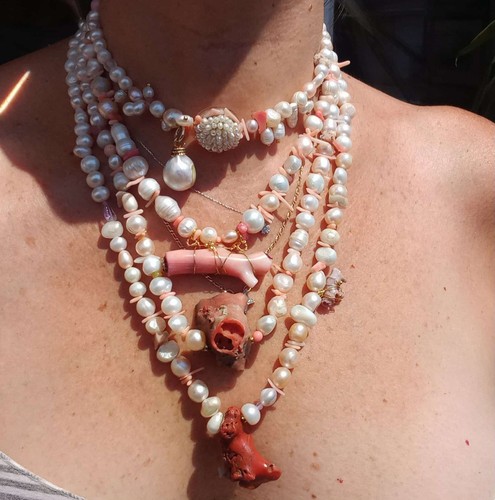 Collana collier multifilo