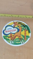 Grande ADESIVO/STICKER MAXI  Gelati Sanson Zoo Safari Fasano Vintage '90  Rarità