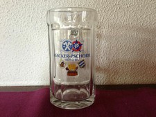 Bicchiere calice boccale beer birra HACKER-PSCHORR MUNCHEN 0,40 l pub bar stock 