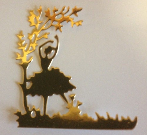 Cardmaking die cuts ballerina - cardmaking,