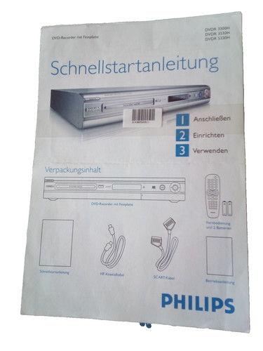Philips dvdr 3300 3330 - philips,