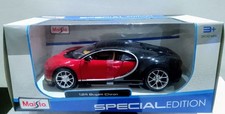 BUGATTI chiron rosso nero