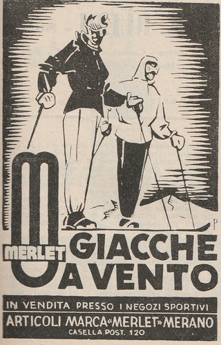 Pubblicita 1952 merlet merano - pubblicita',