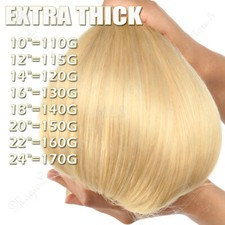 Extension capelli umani Remy spessi clip senza cuciture doppia trama testa piena BALAYAGE