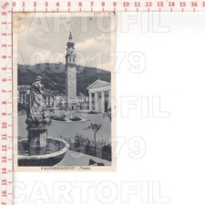 A9179 TREVISO 1937 VALDOBBIADENE PIAZZA FONTANA STATUA EDIT DALLA COSTA